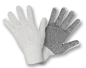 SINGLE SIDE PVC DOTTED KNIT GLOVE MENS