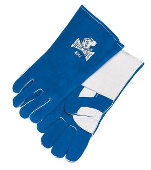 DELUXE ROYAL BLUE/PEARL WELDING GLOVE