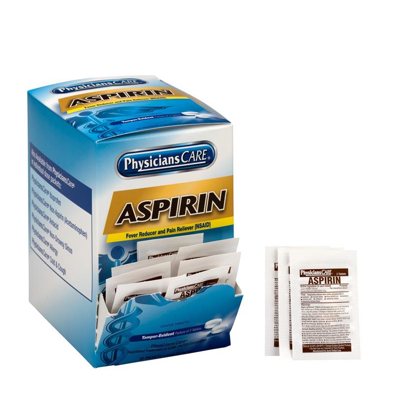 ASPIRIN 325 MG 50/2's PER BOX