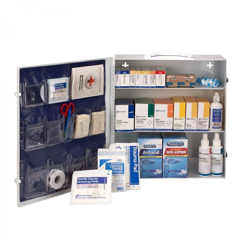 3 SHELF 100 PERSON FIRST AID STATION