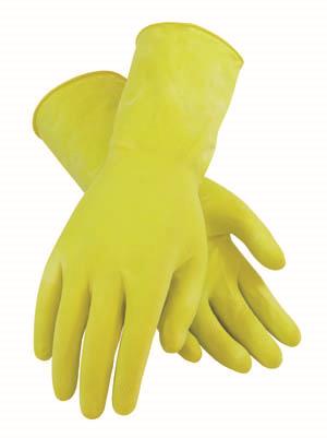YELLOW 12" LATEX 16 MIL FLOCK LINED