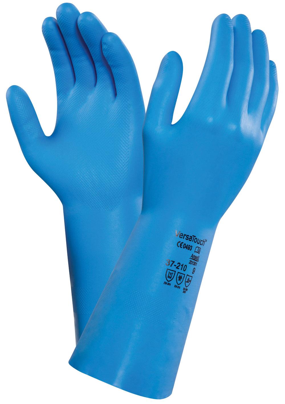 ANSELL VERSATOUCH 12" BLUE NITRILE 8 MIL
