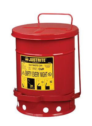 JUSTRITE 6 GAL OILY WASTE CAN FOOT COVER