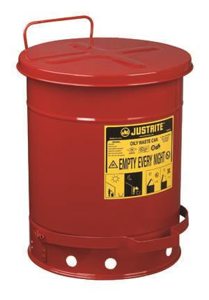 JUSTRITE 10GAL OILY WASTE CAN FOOT COVER