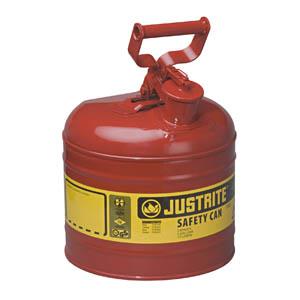 JUSTRITE 2 GAL TYPE I SAFETY CAN RED