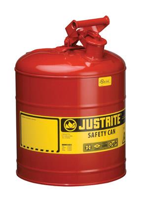 JUSTRITE 5 GAL TYPE I SAFETY CAN RED
