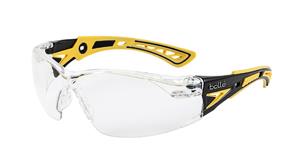 BOLLE RUSH+ SMALL CLEAR LENS BLK/YLW