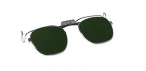 CLIP-ON SAFETY GLASS GREEN SHADE 8