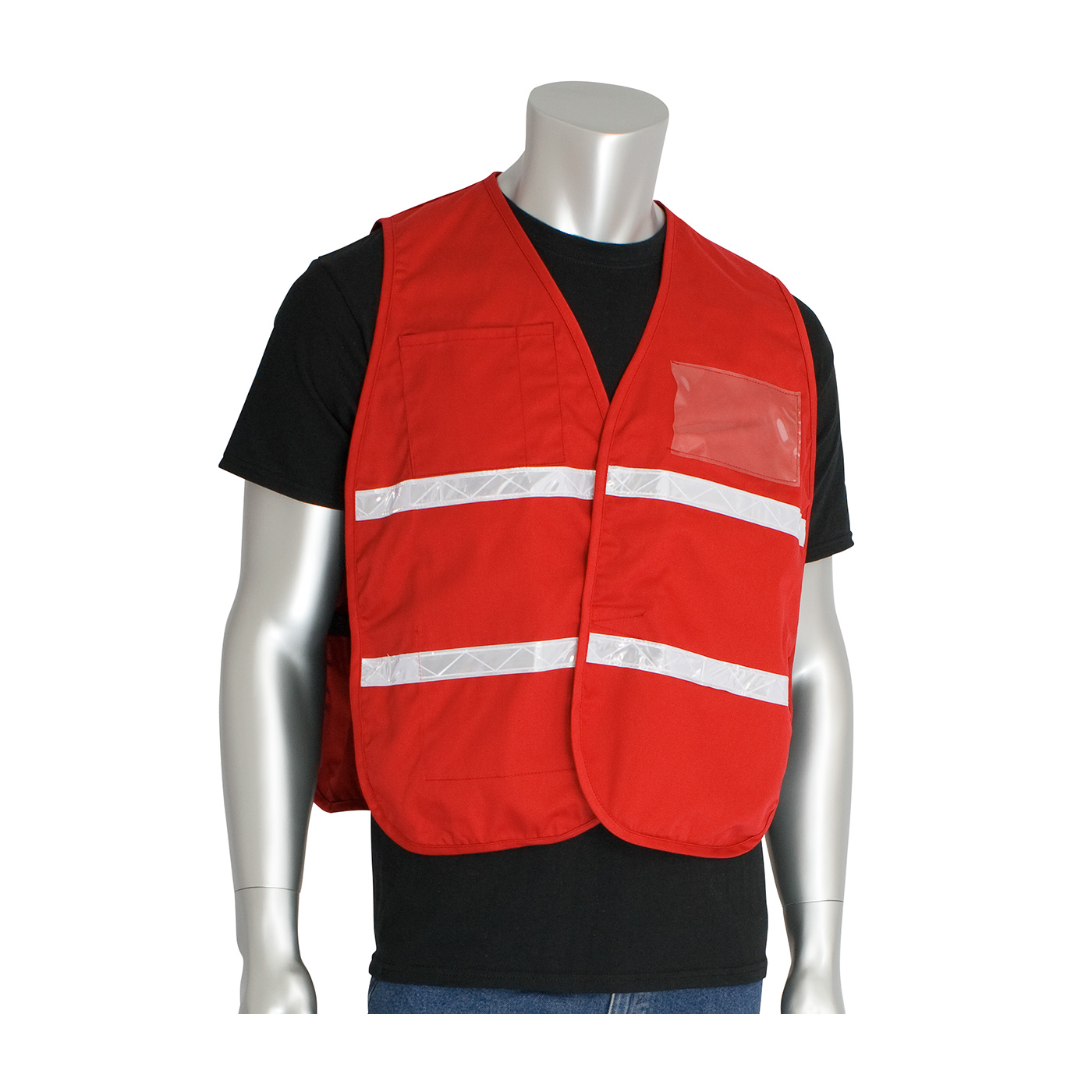RED NON-ANSI INCIDENT COMMAND VEST