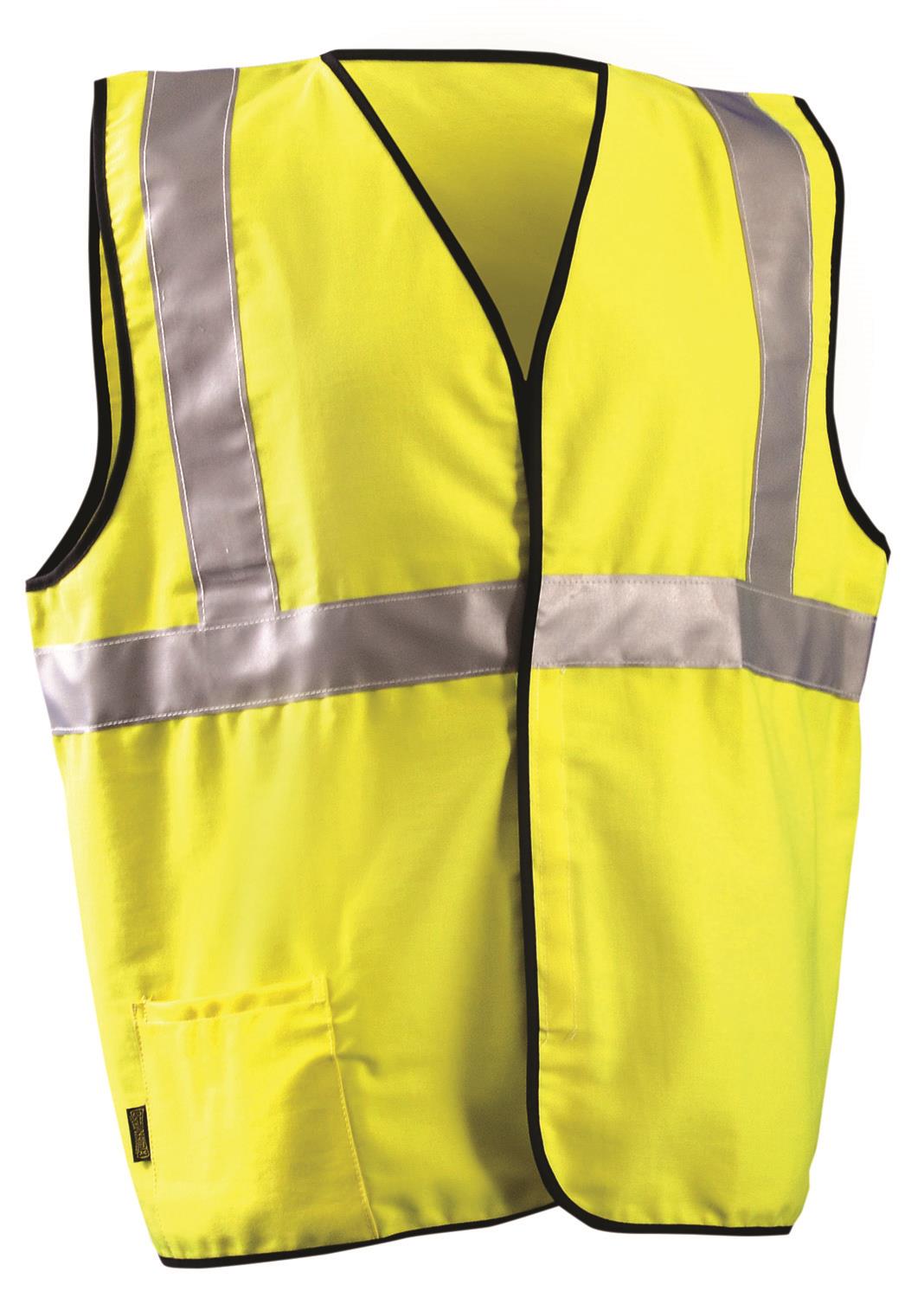 COTTON FR CLASS 2 SOLID VEST YELLOW