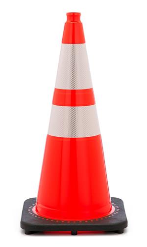 TRAFFIC CONE 28" WITH 4" AND 6" COLLARS