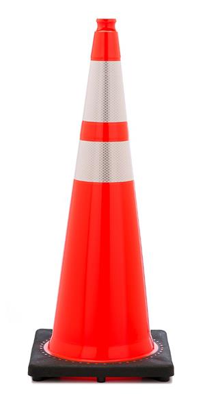 TRAFFIC CONE 36" WITH 4" AND 6" COLLARS