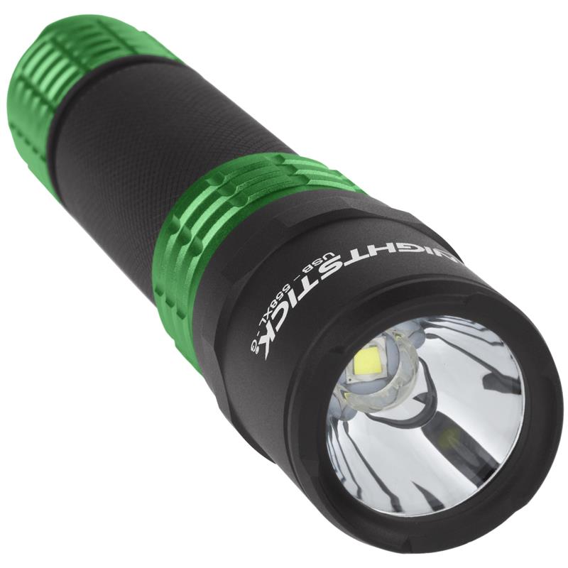 USB RECHARGEABLE TACTICAL FLASHLIGHT GRN