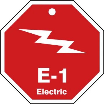 ELECTRIC ENERGY SOURCE SHAPE ID TAG 4X4